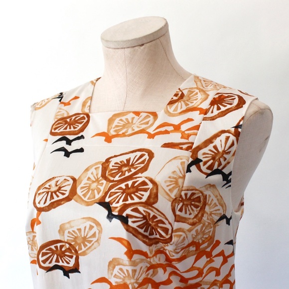 1960s vintage Vanity Fair Novelty Print Slip Dress - Picture 7 of 8